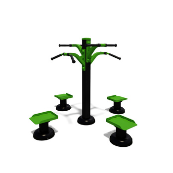 Twister SM114-4 – Equipo de ejercicio al aire libre para entrenamiento grupal (4 personas)