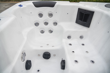 Luxury Swim Spa Endless Pool - piscină acrilică subterană cu hidromasaj și zonă spa, ideală pentru grădină și casă