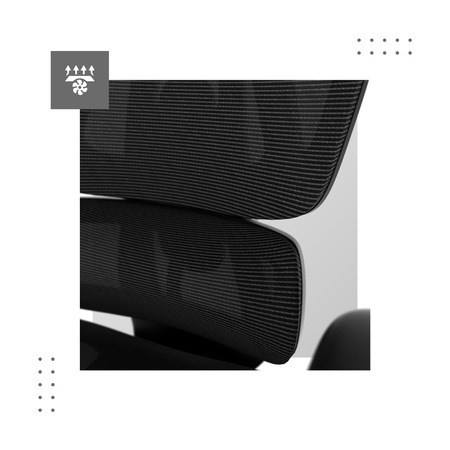 Sedia ergonomica Mark Adler Expert 7.9 - comoda sedia da ufficio con regolazione, supporto lombare e schienale in rete