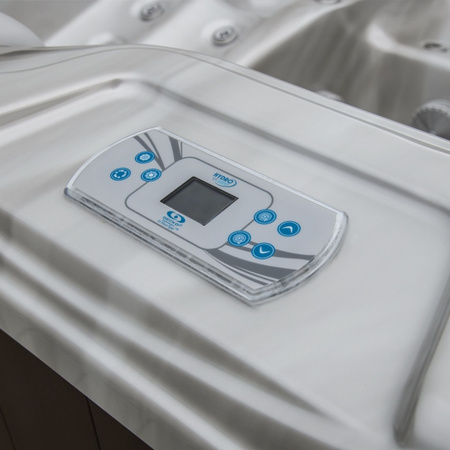 Dārza džakuzi SPA566 200x200 cm - luksusa spa vanna ar burbuļvannu dārzam un terasei