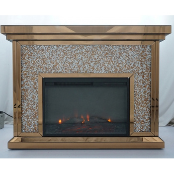 Glaskamin 123x38,5x91 cm mit elektrischem Einsatz – Moderne Eleganz