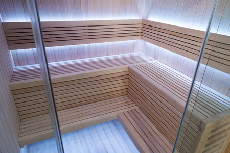 Duża sauna sucha z piecem HARVIA 6 kW | Panoramiczne Szkło | Naturalne Drewno