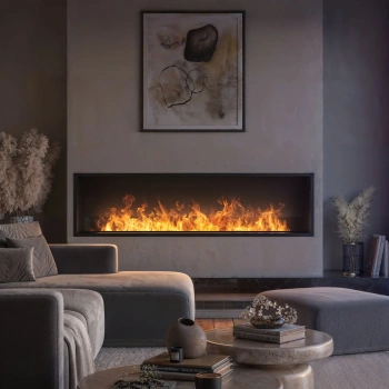 Șemineu cu aburi INVAPO INSIDE 1800 - bioșemineu încastrat modern