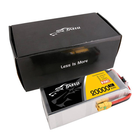 Tattu NMC 20000mAh 22.2V 5C 6S1P Lipo Pack akku XT90-S liittimellä