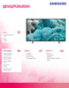 Samsung Telewizor QLED 55 cali QE55Q7F2AUXXH – Ultra HD 4K, Smart TV, Quantum HDR, Tizen, Bluetooth, WiFi, 20W, Pilot, Gwarancja