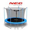 Garden trampoline 6ft/183cm with indoor net and ladder