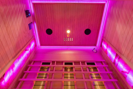 MO-RL3S Infrasarkanā sauna ar sāls akmeni | Wellness | Relax | SPA | Moderns dizains | Panorāmas stikls