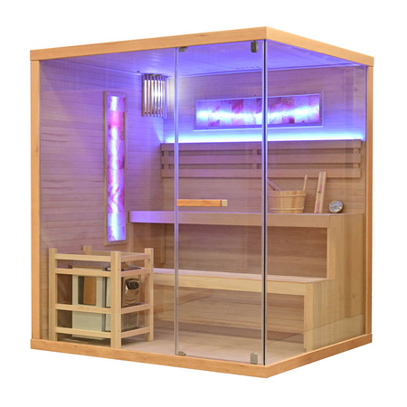 MO-TS4 LEFT Sausā sauna ar plīti HARVIA 8 kW | Wellness | Relax | SPA | Skandināvu stils | Ģimenei un draugiem