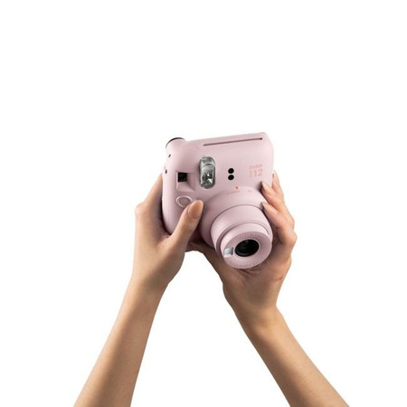 Instax mini 12 розов фотоапарат със светкавица fujifilm