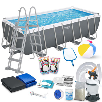 Bestway 56671N 488x244x122cm 18in1 rėminis sodo baseinas