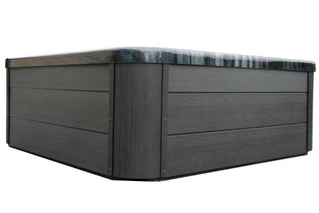 Jacuzzi exterior para 7 personas con hidromasaje y fuente – bañera SPA de lujo