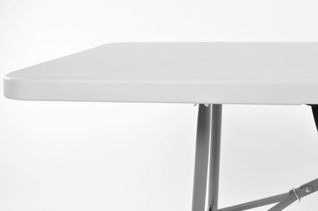 Klappbarer Cateringtisch, Länge 240 cm – weiß