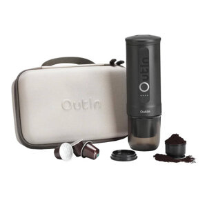 Set de cafetière portable Outin Nano 7500mAh (Gris) + étui de protection