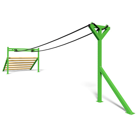Liniová prekážka Horizontal ropes KF907.7 – Lanová prekážka na tréning rovnováhy a úchopu ?