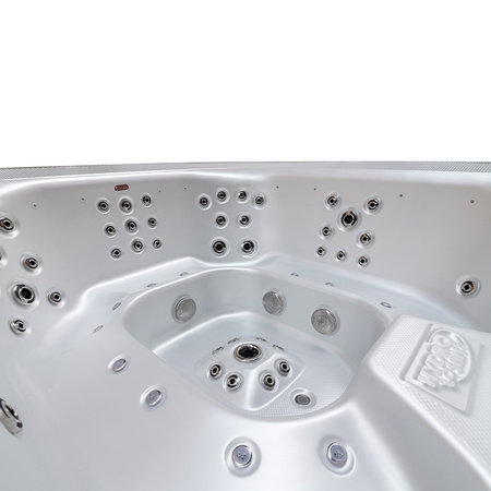 Садове джакузі SPA406 250x230 см - розкішна гідромасажна ванна для 7 осіб
