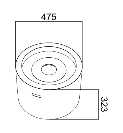 Chimenea ecológica independiente Moon blanco texturizado mate