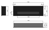 Minimalistisk bioetanolpeis for innbygging Inside 1500 – svart, Antisol-glass
