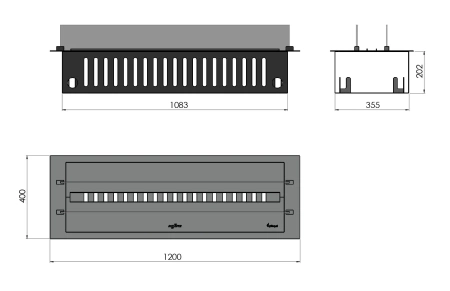 Steam Fireplace INVAPO INSERT 1200 – Modern Design in Your Home