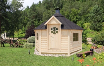 Barbekiu paviljonas / uždaras / BBQ HUT 12m2