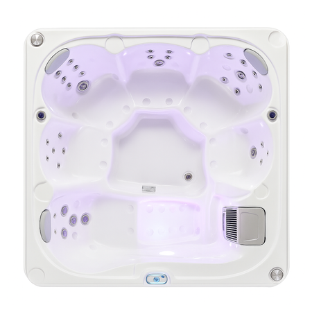 Jacuzzi OF-6003 – Luksuriøst utendørs spa for 6 personer med hydromassasje, Bluetooth og LED-lys