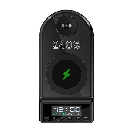 Vækkeur med oplader Blitzwolf BW-FW10 2xUSB-A, 4xUSB-C, 240W