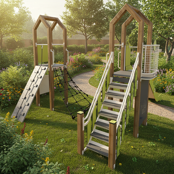 Playground - Without a roof TE833-PE – A multifunctional play set for children