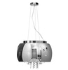Sklenená lampa Oceľové korálky 50cm
