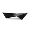 Geometrisk havebålfad BOAT QualitySPA — (stål 3 mm, mat sort), „Ahoy, ild!”