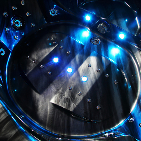 EOS 932 Black Wave Hydromassage-kylpyamme 155x155 cm - Design-kylpyhuonekylpyamme Kylpyammeet