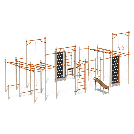 Ulkoiluharjoitussarja S831.13 | Tikkaat | Tangot | Pyörät | Penkit | Penkit