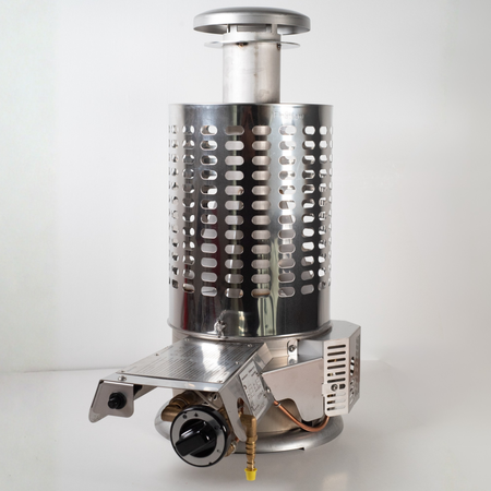 Gasovn til sauna Botnia 81 | 8,1 kW | rustfrit stål | uden strømtilslutning | til saunaer 4–13 m³ | mobil | camping | finsk sauna