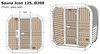 Sauna Icon 125 - Kompakt og Moderne Havesauna/ Kun elektrisk opvarmning / Højkvalitets Thermowood-væg