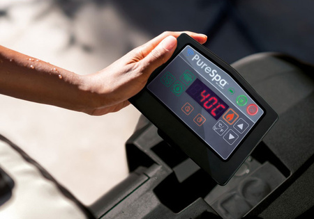 Aufblasbare Jacuzzi INTEX 28452 – Quadratisches SPA, 6-Personen, 196 x 71 cm mit Hydromassage und Premium-Set