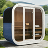Buitensauna Icon 125 voor 2-3 personen / Nieuwe Rainbow-collectie / Alleen elektrische verwarming / Hoogwaardig Thermowood | Wellness | Relax | SPA | Natuurlijk hout | Thermohout