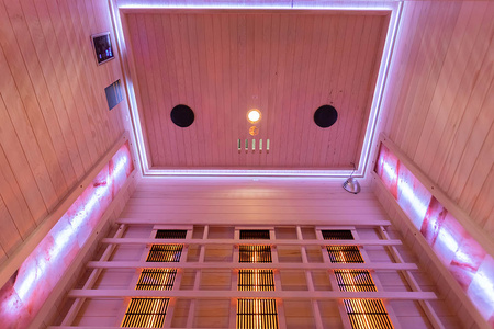 MO-RL3S infrapunasaun soolakiviga | Wellness | Relax | SPA | Modernne disain | Panoraamaklaasiga