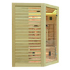 MO-RL3CST Infrarotsauna mit Salzstein + Turmalinen | Natürliches Holz | Heimisches SPA