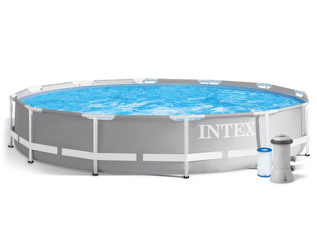 Piscina de jardín con estructura 366 x 76 cm 16 en 1 + máquina de burbujas GRATIS
