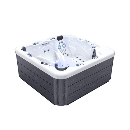 Radio di lusso con 1 salotto e 5 posti - 50 getti, multiposto, esterno, acrilico, controllo intelligente, Plug & Play