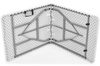 Klappbarer Cateringtisch, Länge 240 cm – weiß
