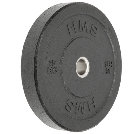 Disco de parachoques olímpico negro 5 - 25 KG HMS