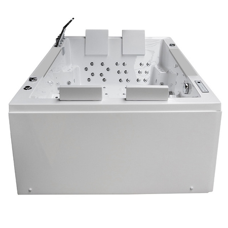 Baignoire d'hydromassage blanche KARI 942 180 x 120 cm – Baignoire spa moderne pour la salle de bain