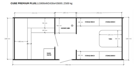 Luksusowa Nowoczesna Sauna Zewnętrzna Cube Premium Plus Do Ogrodu Z Widokiem Panoramicznym Całoroczna
