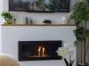 SLIM Biofireplace 900x400 Black Textured with Glass