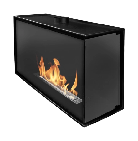 Biochimenea empotrada de esquina, derecha – BIO-EKO | Chimenea moderna sin humo