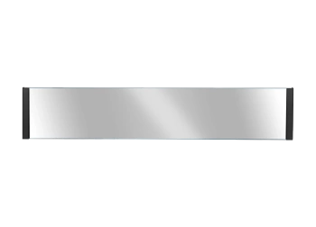 Glass for a hanging bio-fireplace 900x400 – tempered cover with black handles
