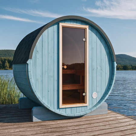 Sauna da giardino EDA 160 – Nuova collezione Rainbow / Spaziosa sauna da esterno per 3-4 persone con stufa elettrica, ideale per rilassarsi in giardino