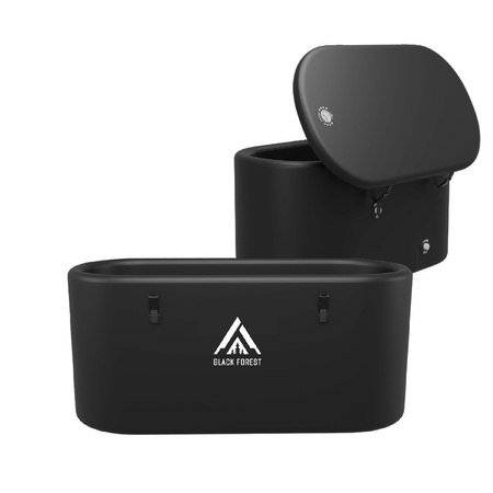 Extralink Eisbadewanne | Walrossbadewanne | 160x85x65cm, schwarz