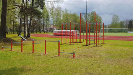 S832.5 Ensemble de barres horizontales pour pompes | Salle de sport extérieure & Street Workout