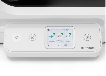 Сканер Epson WF DS-1760WN A4/USB/Wi-Fi/30 стор/хв/ADF - Високопродуктивний сканер з оптичним розпізнаванням тексту, високою роздільною здатністю 600 dpi та бездротовим підключенням | Сканування документів в офісі та на підприємстві