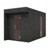 Sauna da esterno Musta per giardino 400x200 cm